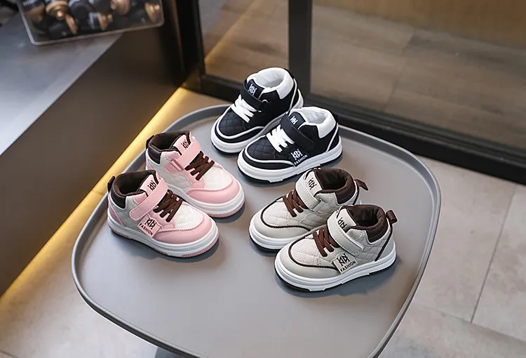 Toddler Boy Basketball Girl Sport Non-slip Footwears Autumn Student Kidsnest New Outdoor Shoes Sizes US5c-US1y_voghion.com