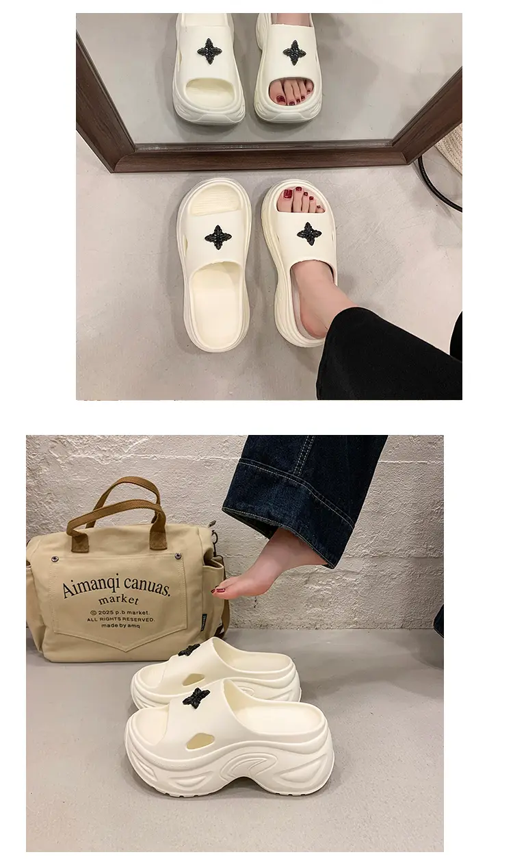 Summer Women's Platform Slippers Beach Sandals Soft Sole_voghion.com
