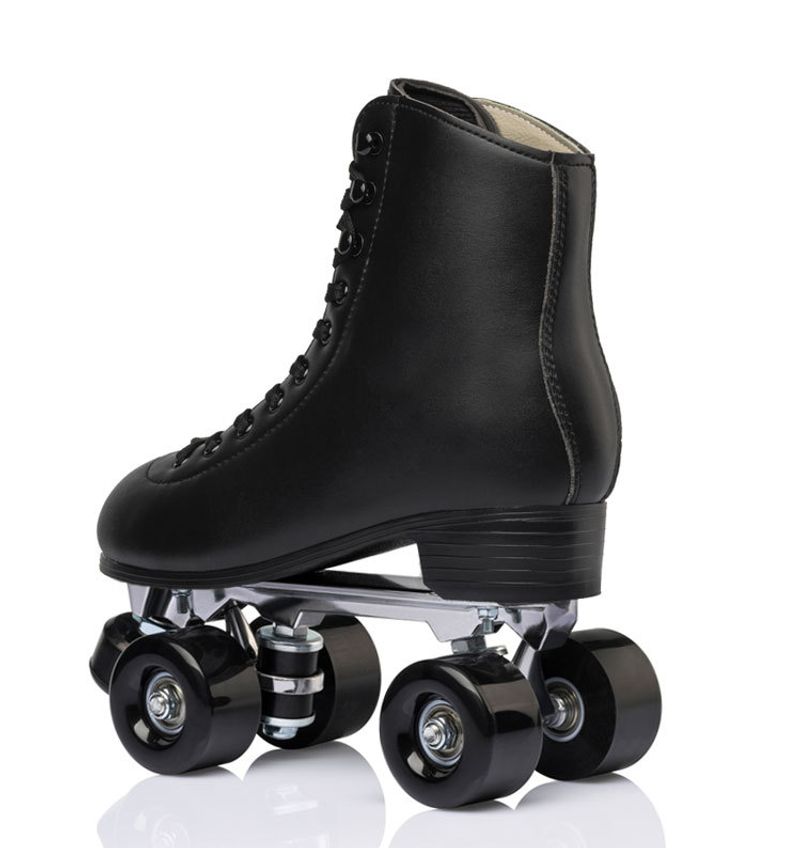 Zweireihige mit vier Rädern und PU-Metallhalterung, langlebige, atmungsaktive Schlittschuhe_voghion.com