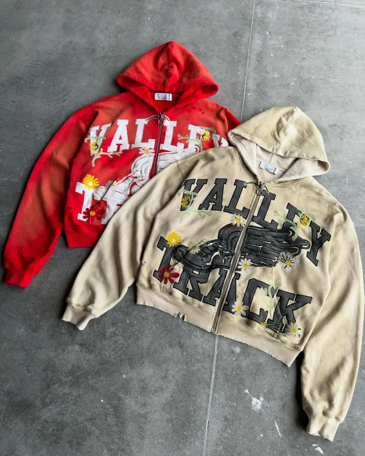 Bone Garden Streetwear Alphabet Hip Hop Graphic Foam Zipper Mens Loose Y2k Hoodie Sweatshirt Womens Clothing 241031_voghion.com