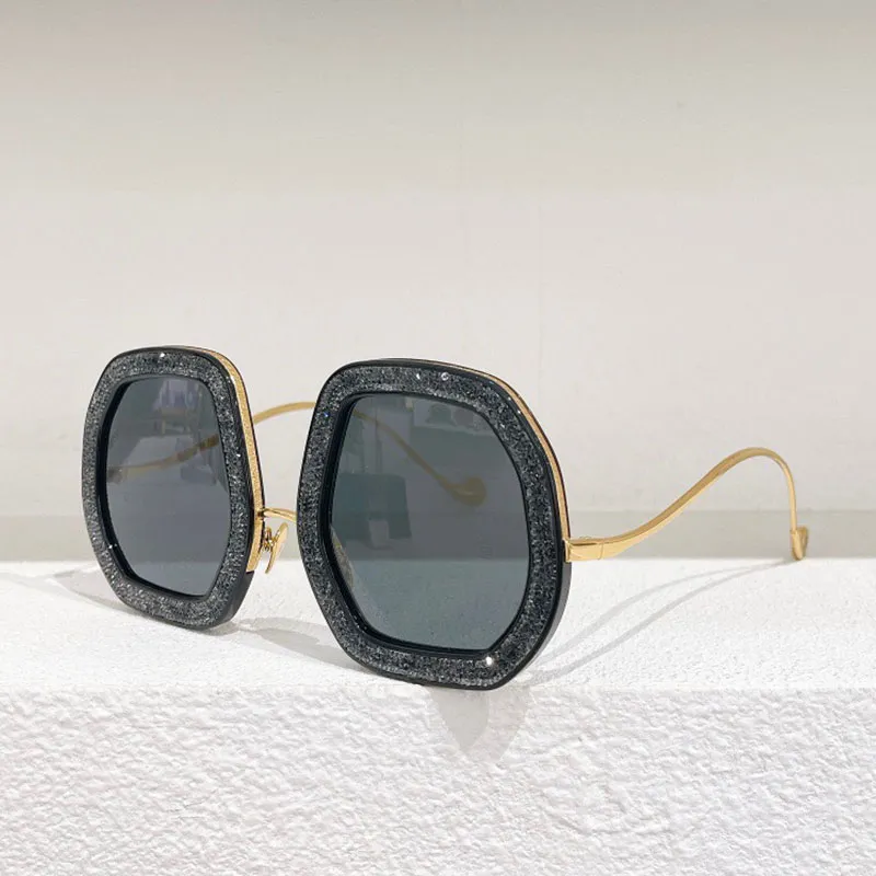 Märke Solglasögon Designer Kvinna Metall Tempelelement Utsmyckade Rund Båge SSON Anti-Uv400 Modeglasögon_voghion.com