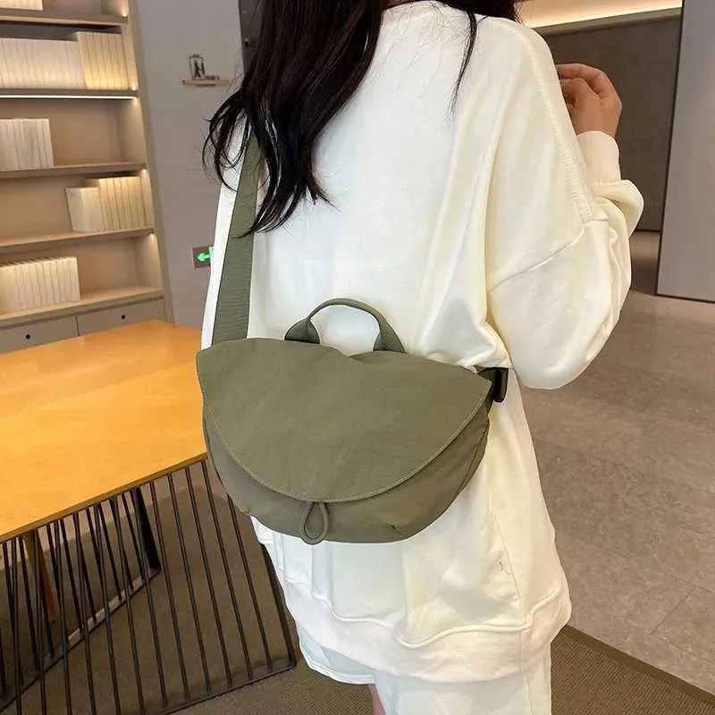 Borsa a tracolla elegante da donna borsa spalla e marsupio nylon_voghion.com