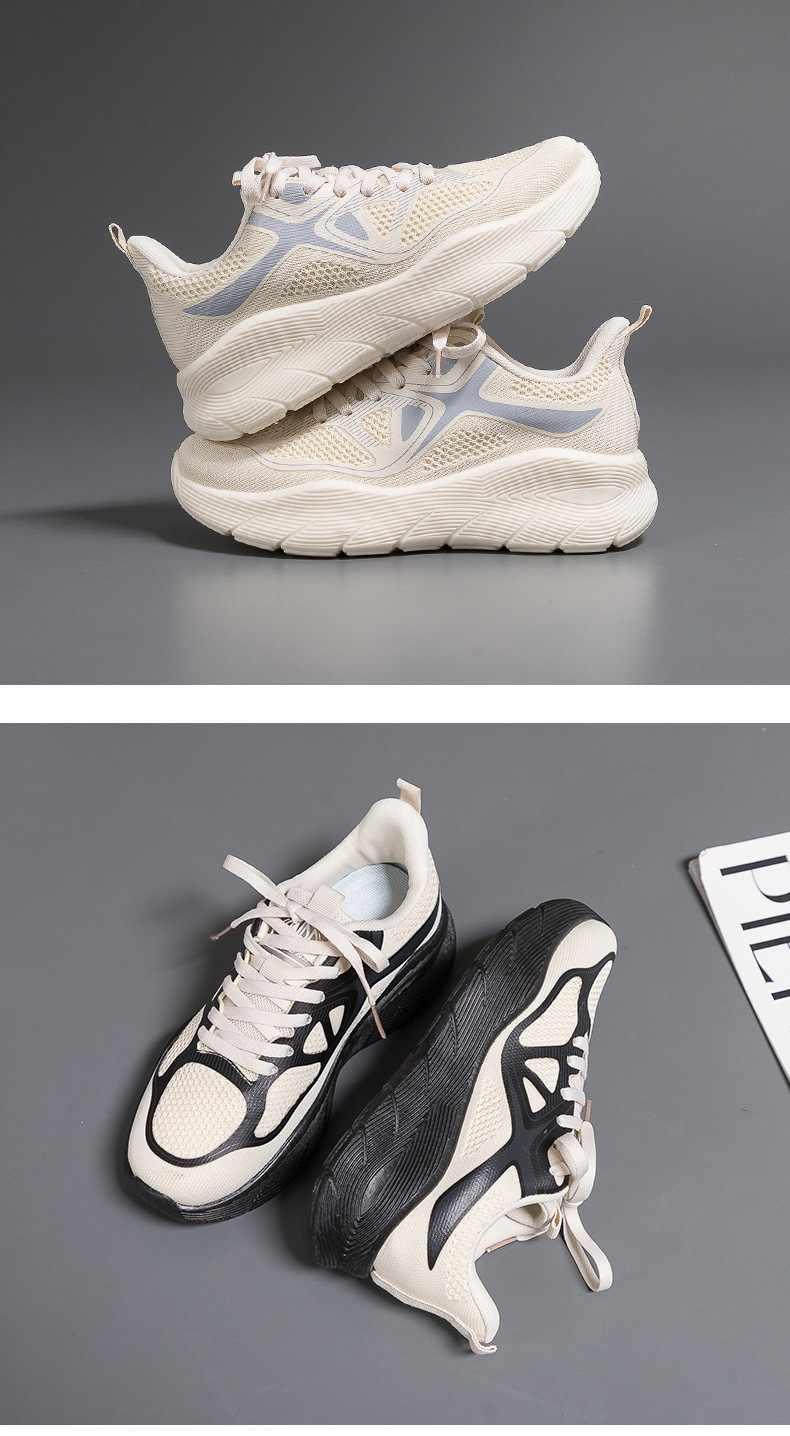 Women's Breathable Running Shoes With Thick Sole For Casual Wear_voghion.com