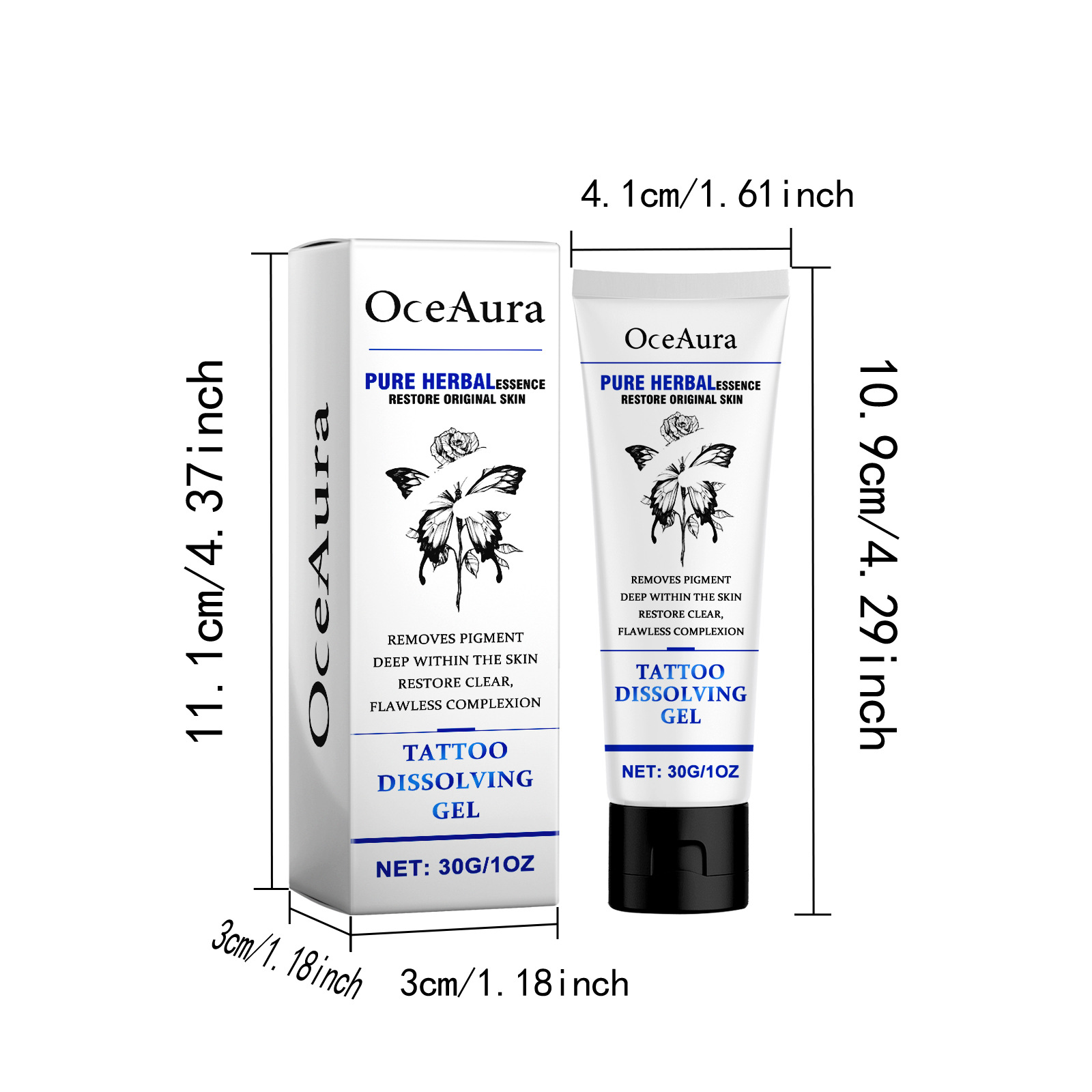 Gelul pentru tatuaje OceanAura hidratează pielea tatuată, repară textura, brodează și luminează crema de îngrijire a pielii_voghion.com