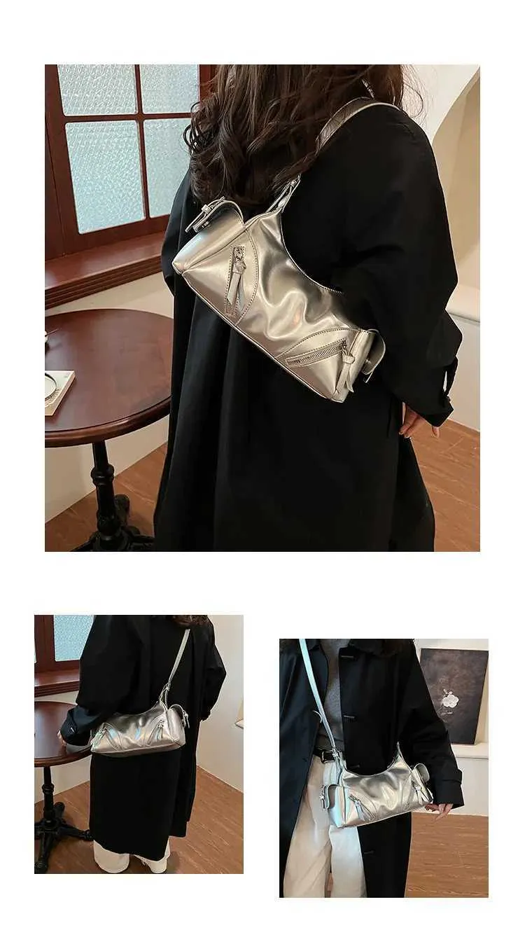 Strukturiertes Damen Schultertasche Aus Pu Leder Umhängetasche_voghion.com