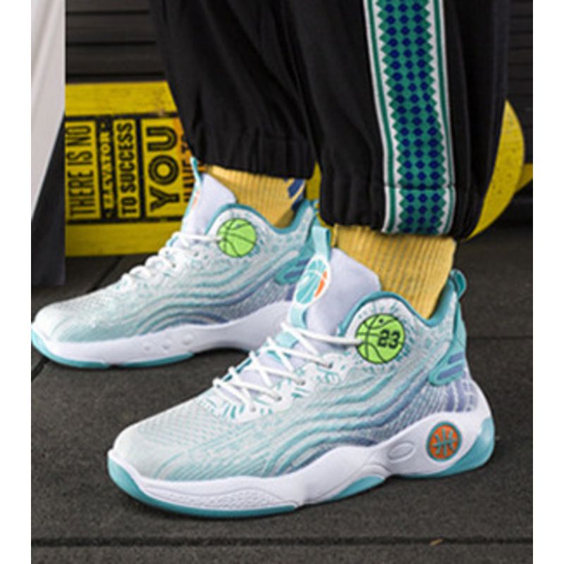 Neue Herren Frühjahr/Sommer Atmungsaktives Mesh Modische Flyknit Casual Jugend Basketball Dicke Sohle Laufsportschuhe_voghion.com