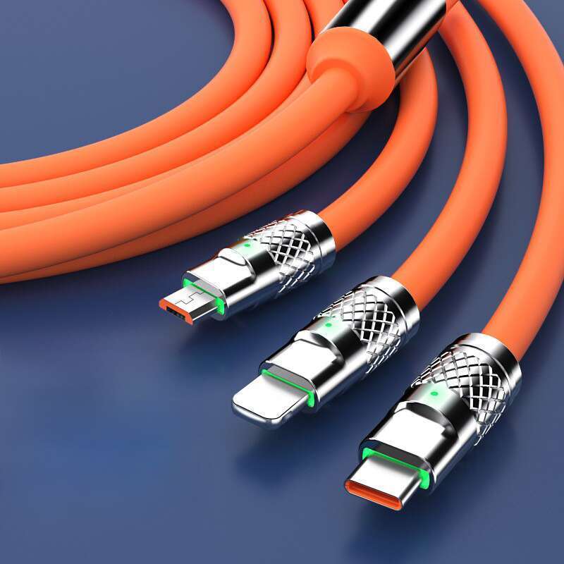 Repülőgép utas adatai kábelben, egy húzással három 120 W-os szupergyors töltés Geek vonal TYPE-C-hez alkalmas_voghion.com