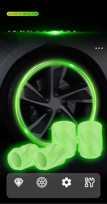 New Luminous Valve Cap For Electric Vehicles, Motorcycles, And Tires_voghion.com