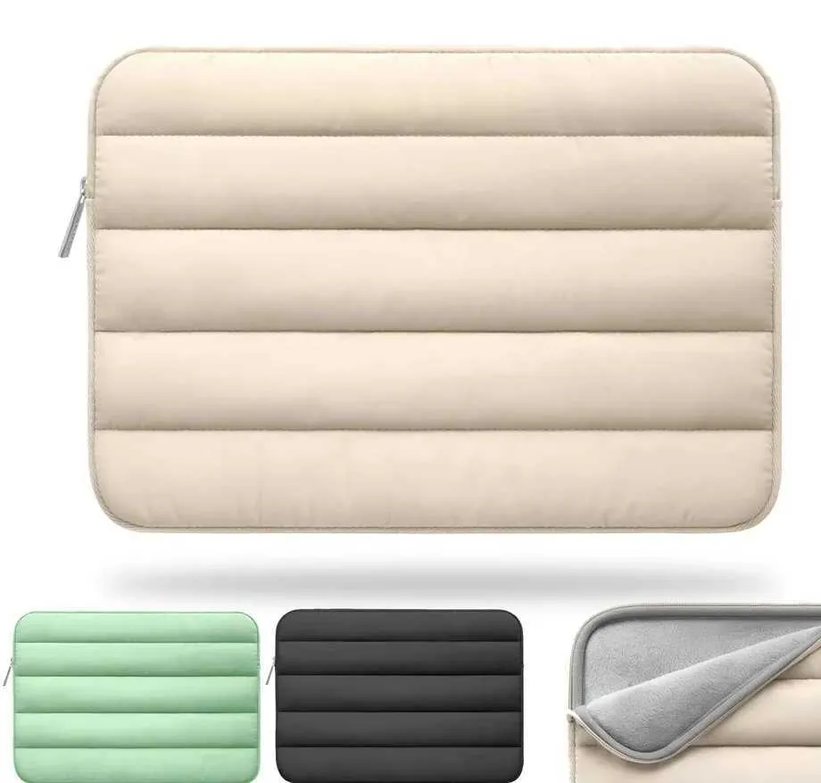 Puffy Laptop Sleeve 13-14 For WomenLaptop Cover for iPad 12.9 Pro 14 Book Air 13 Inch Tablet Pouch Ba241011_voghion.com