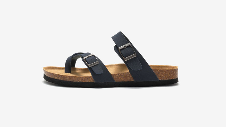Ruizu 2024 autumn and summer new women's cork slippers trendy men's sandals couple beach shoes cork outdoor wear_voghion.com