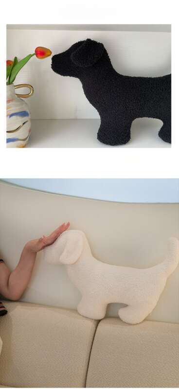 Almofada de pelúcia fofa com desenho de animal para dormir, presenteie a namorada com uma almofada para o sofá da sala de estar_voghion.com