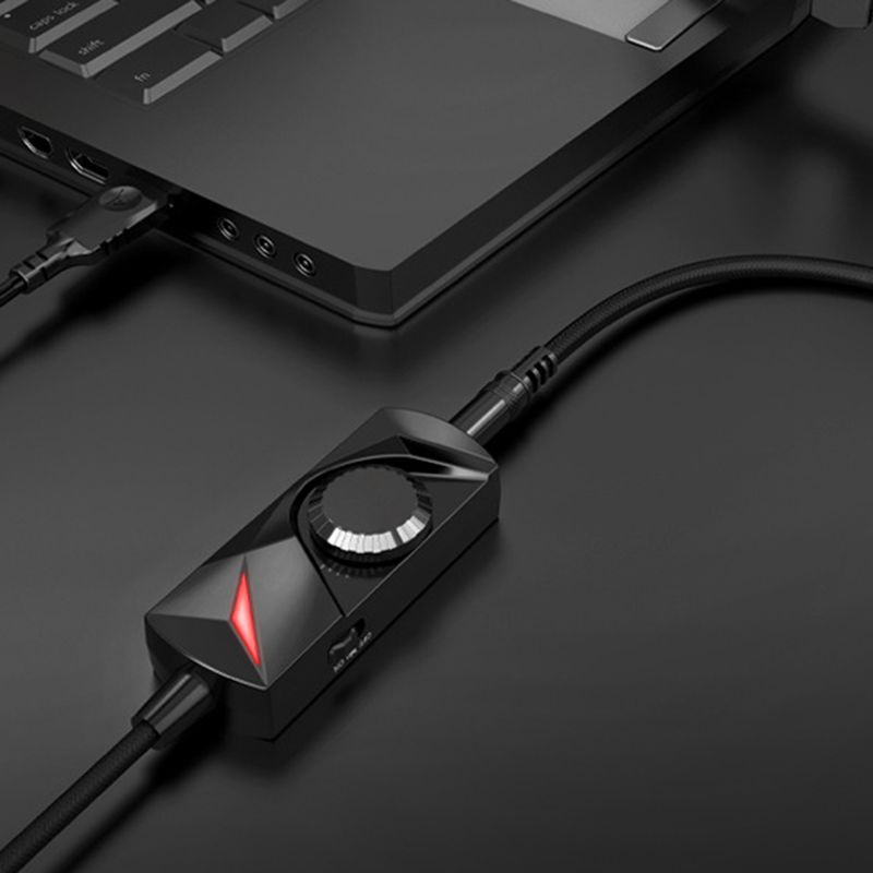 Farfi External 7.1 Surrounding Multiple Effect Black Plug and Play No Driver Sound Card Adapter for Game_voghion.com