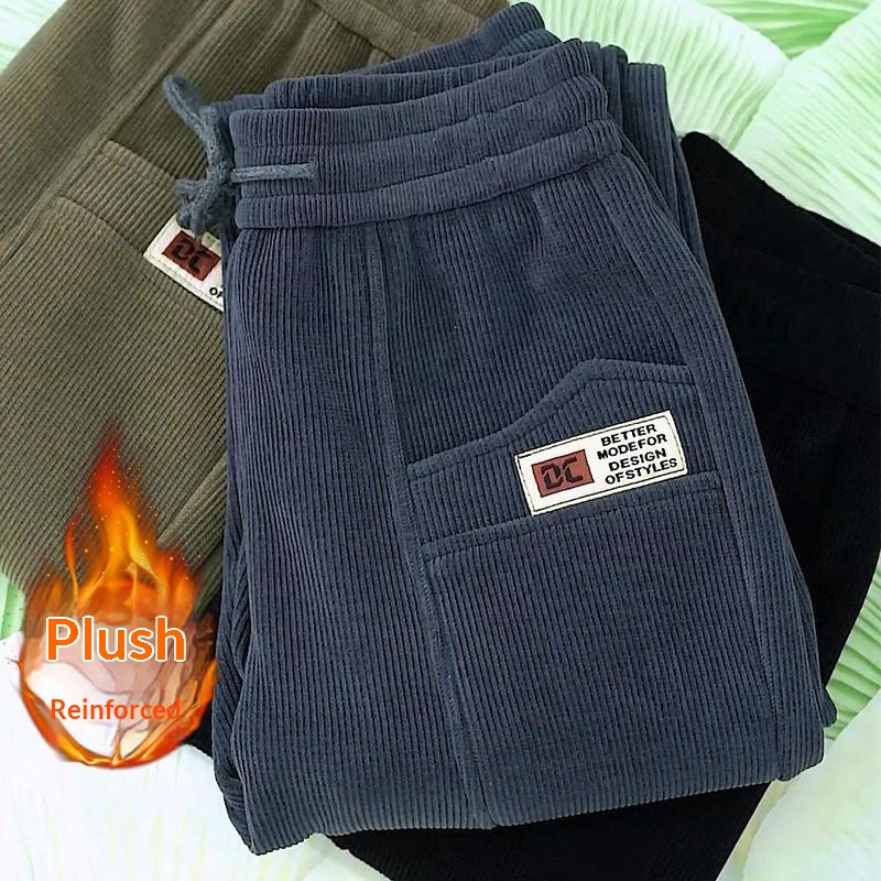 Calm European Cotton Fleece Thickened Sweatpant For Women, Autumn And Winter 2025, Looe Caual Jogger Pant, Warm Long