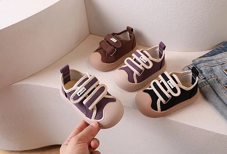 2024 New Kids Canvas for Girls Boys Soft Sole School Sneakers Child Toddler Casual Sports Shoes Baby Walkers 240912_desvips.com