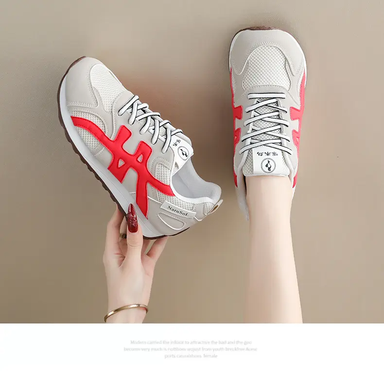 Chaussures de mode décontractées pour femmes, double maille respirante, style sport et extérieur, niche tendance_voghion.com