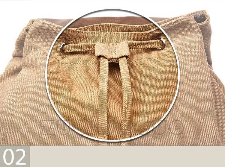 Sac à dos vintage en toile pour ordinateur portable pour hommes Mochila Feminina Mode Anti-vol Femmes Sacs à dos de voyage Sac à dos d'école C241031_voghion.com