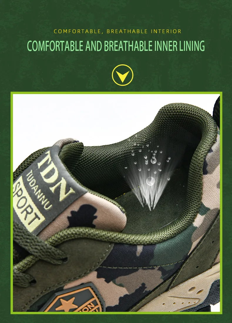 Camouflage Outdoor Running Training Shoes For Couple Athletic Wear_voghion.com