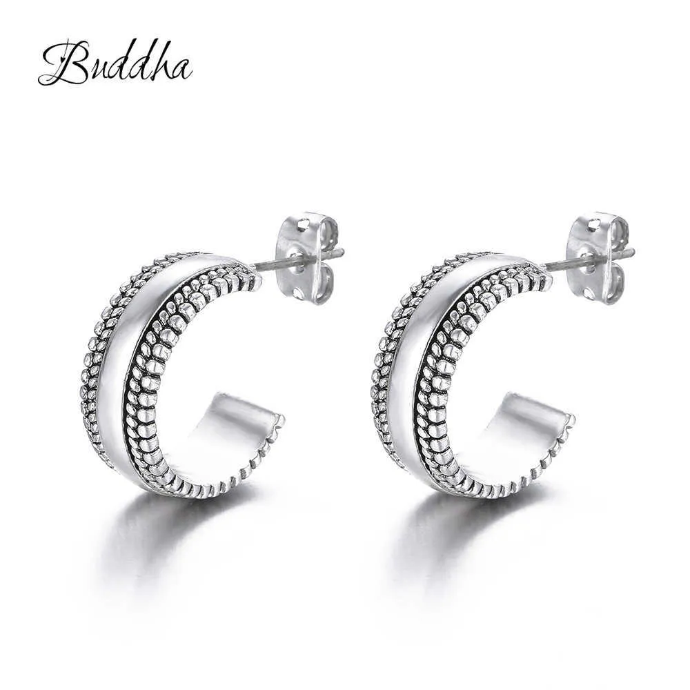 Brățară cu lanț din argint Buddha, culoare argintie, pentru bărbați, bijuterii, cadou, calitate bună, 210609_voghion.com