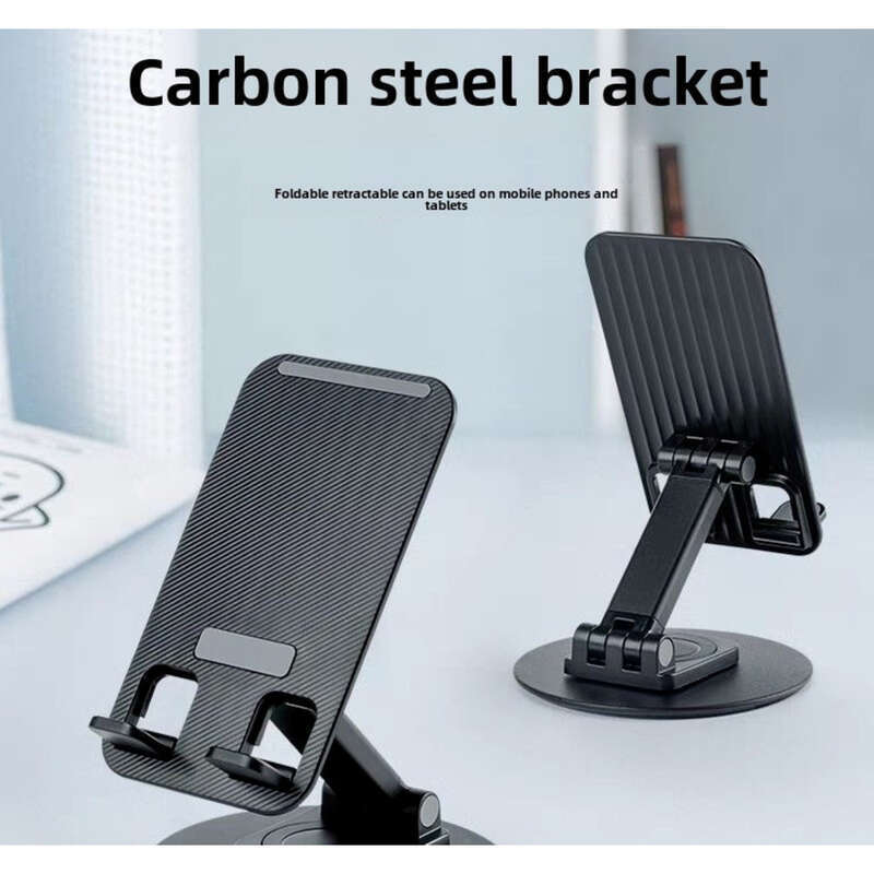 Bază rotativă pliabilă mecanică din aliaj de aluminiu și metal, suport pentru tabletă de birou, suport pentru telefon desktop_voghion.com