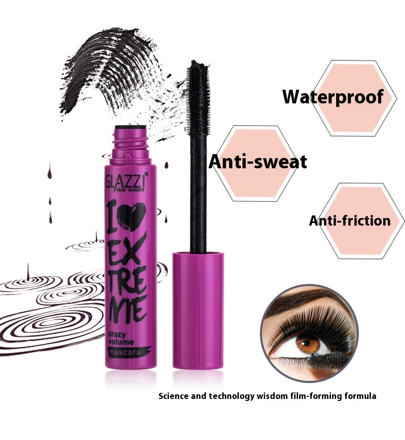 GLAZZI purple and pink eye black does not stain shop makeup_voghion.com