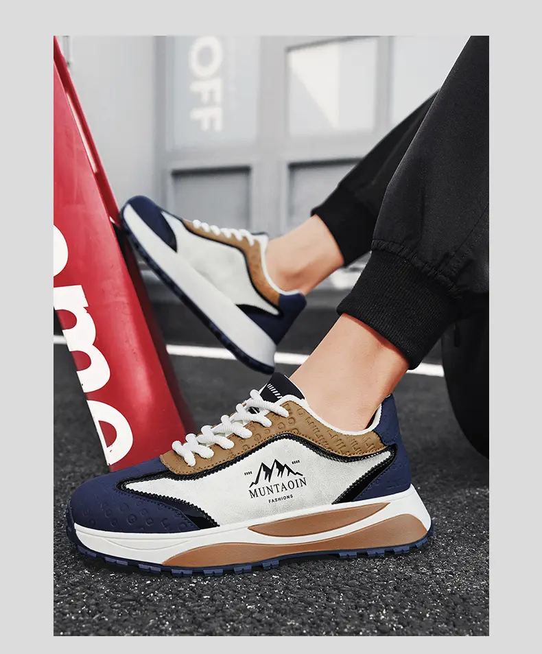 Baskets Forrest Gump pour hommes, petites chaussures blanches, chaussures d'étudiant polyvalentes à plateforme_voghion.com