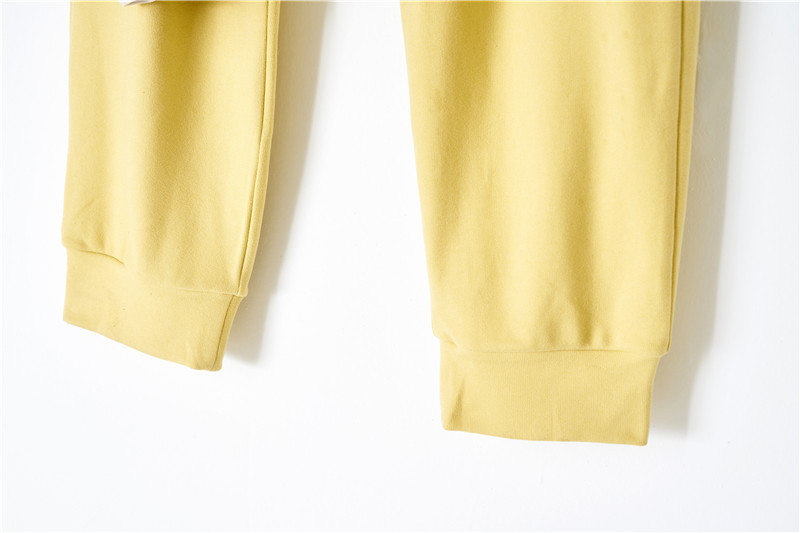 Pigiama da donna con scollo tondo, colore testa a contrasto, caldo e morbido set da indossare per la casa_voghion.com