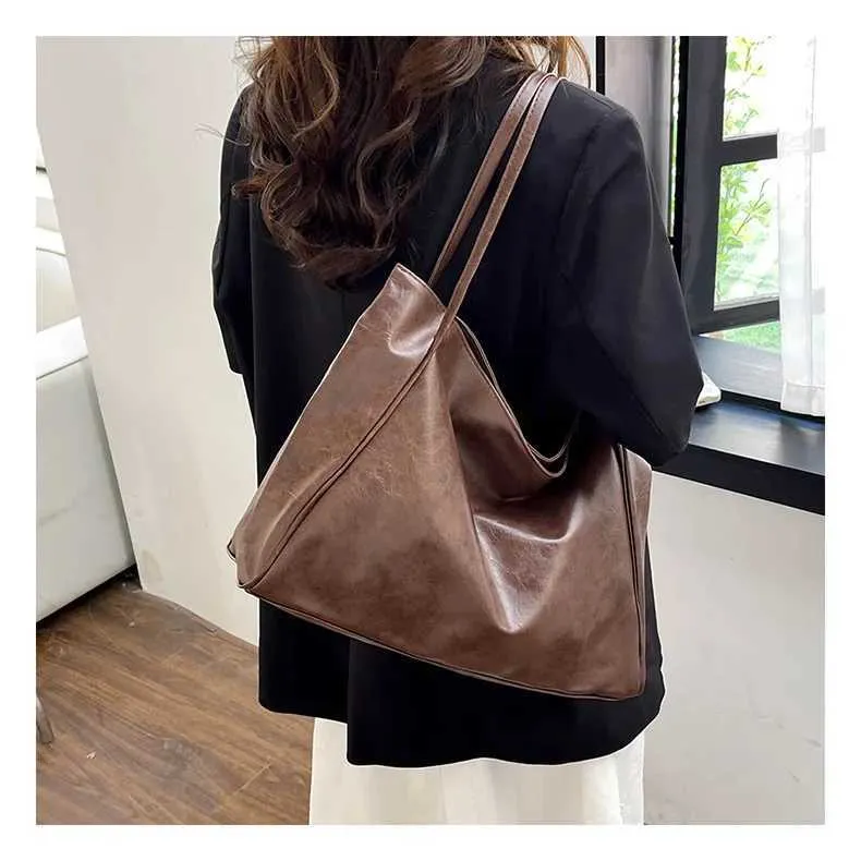Mode Handtasche lässig Schulter 2023 Sommer Neue Tasche Frauen retro Trend Große Kapazität FemaleC241128_voghion.com