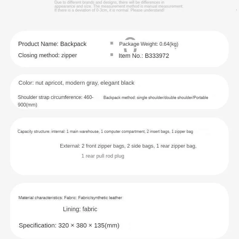 Golfový batoh, tašky, dámská taška na notebook, batoh pro mládež, elegantní, velká, pro studentky a studentky do 15,6", nylonová kabelka, trendy_voghion.com