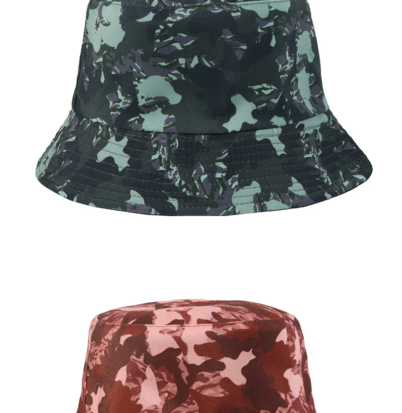 Zonnebrandcrème nieuwe zomercamouflageprint, vissershoed met brede rand, een must-have item voor buitenreizen, gedragen op beide_voghion.com
