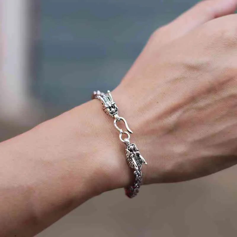 Dodaci Muškarci Keel narukvica Punk Easy Hook K Braclets Muška moda Zmaj Oblik Lotus Buddha Braslet Hip Hop lanac_voghion.com