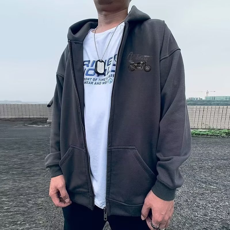 Neue Winterjacke mit Reißverschluss und Cartoon-Muster für Herren_voghion.com