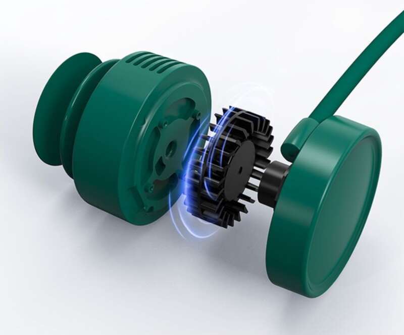 USB Praktischer Mini-Flügelloser wiederaufladbarer kleiner elektrischer Ventilator zum Aufhängen am Hals für tragbare Sportarten_voghion.com