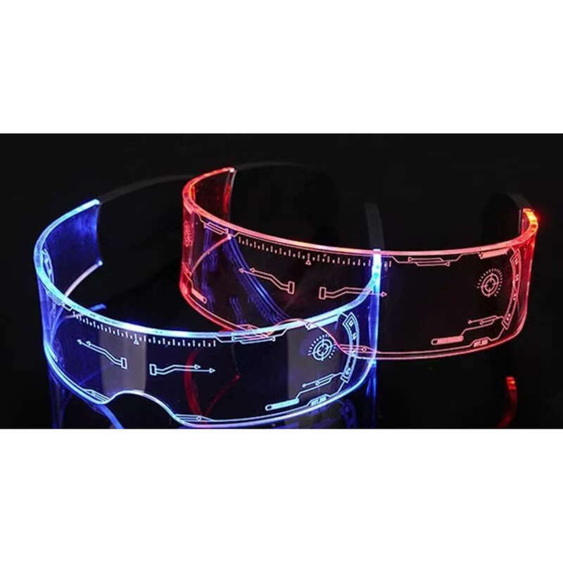 Ochelari de încărcare luminoși Salt Di Viitor Tehnologie Rețea Cyberpunk Popular Science Fiction Fotografie de club de noapte_voghion.com
