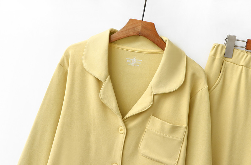 Abbigliamento da donna Nuovo pigiama da coppia autunno e inverno carta termica da donna velluto levigatura fronte-retro semplice risvolto elastico vestito caldo per la casa_voghion.com