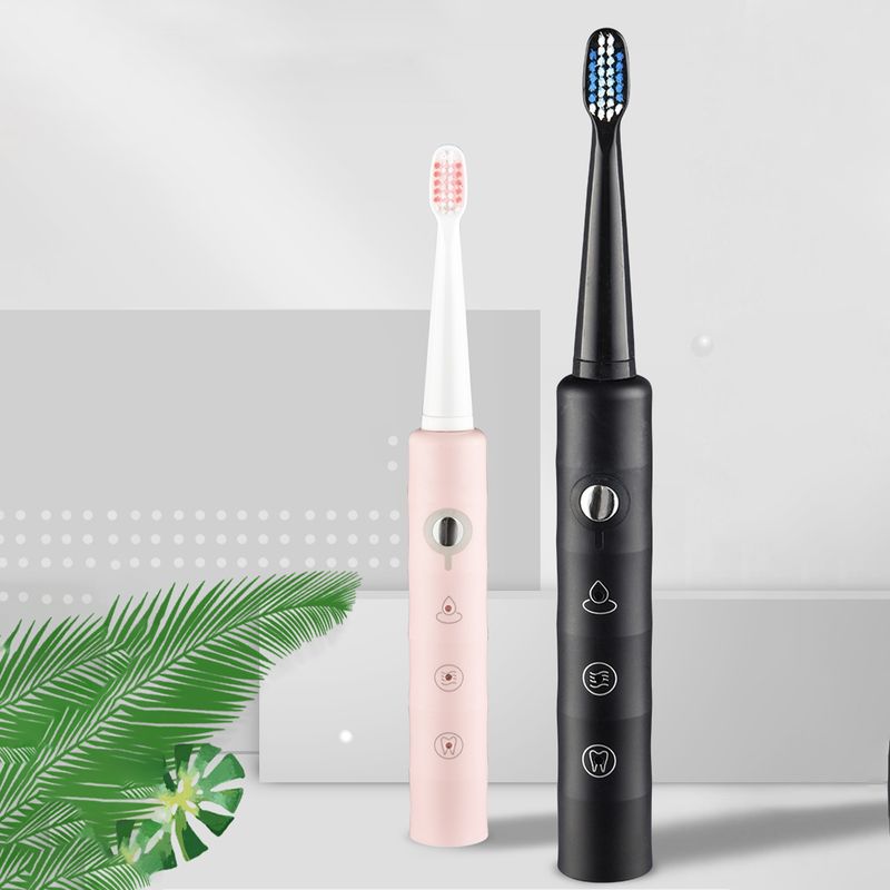 Ruixingst 1 Set Zahnbürste Automatische Wiederaufladbare ABS Tiefe Reinigung Elektrische Zahnbürste für Zu Hause_voghion.com