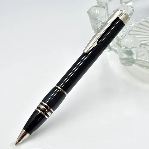 Luksus Monte sort harpiks og krystalstjerne top rollerball pen kuglepen kontor skole skrive fyldepenne med serienummer_voghion.com