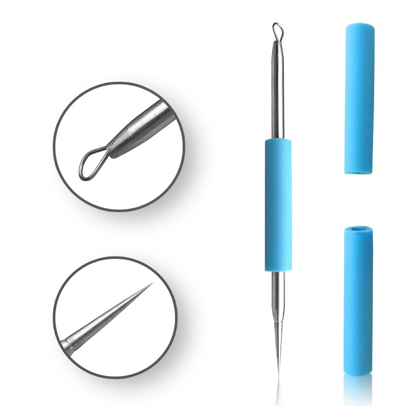 Double Head Stainless Acne Blackhead Pimple Extractor Remover Acne Needle