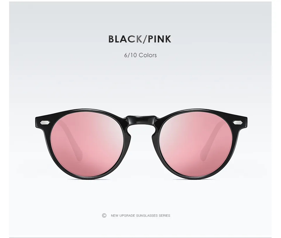 Wholale-Fashion Round Polarized Sunglass For Men And Women Dign Round Sun Glass Vintage Driving Outdoor_voghion.com