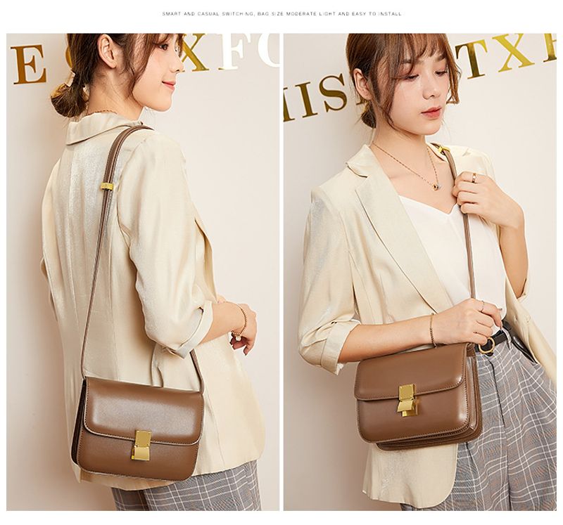 Sacs à main pour femmes en cuir véritable, marque tendance, petits sacs carrés, sacs à main luxueux de créateurs, modernes_voghion.com