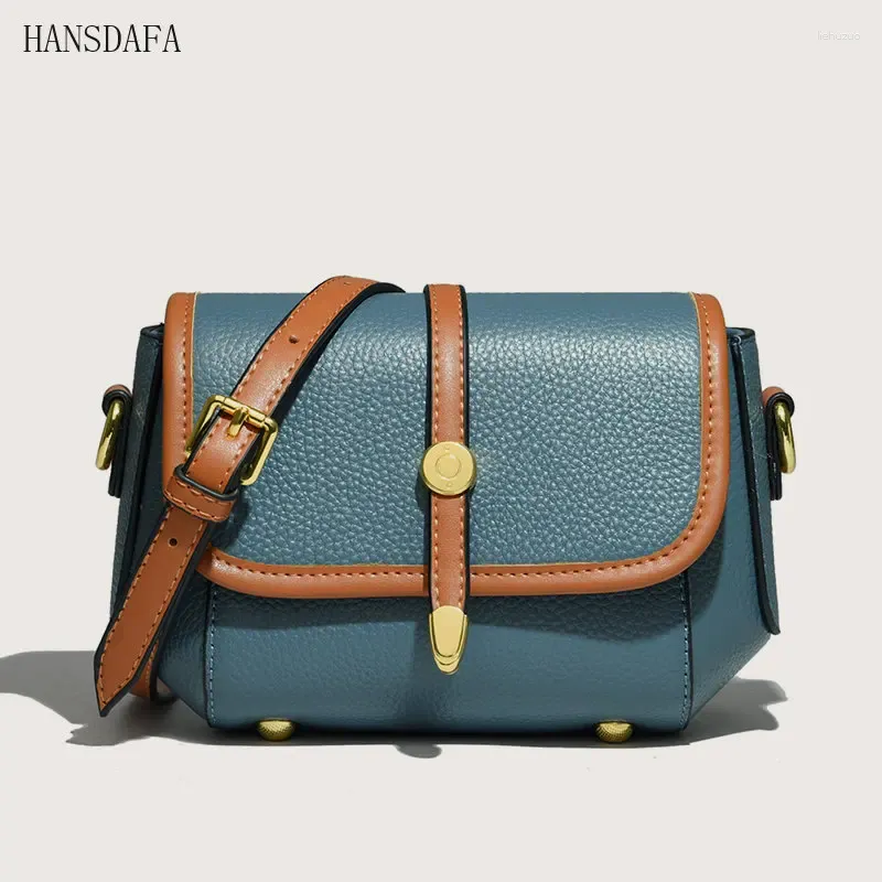 Borse da sera Borsa a tracolla in vera pelle di alta qualità per le donne 2024 Borsa da donna in mucca di colore solido_voghion.com