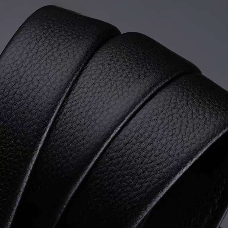 Cintura multifunzione per pantaloni con fibbia automatica in finta pelle di mucca da uomo_voghion.com