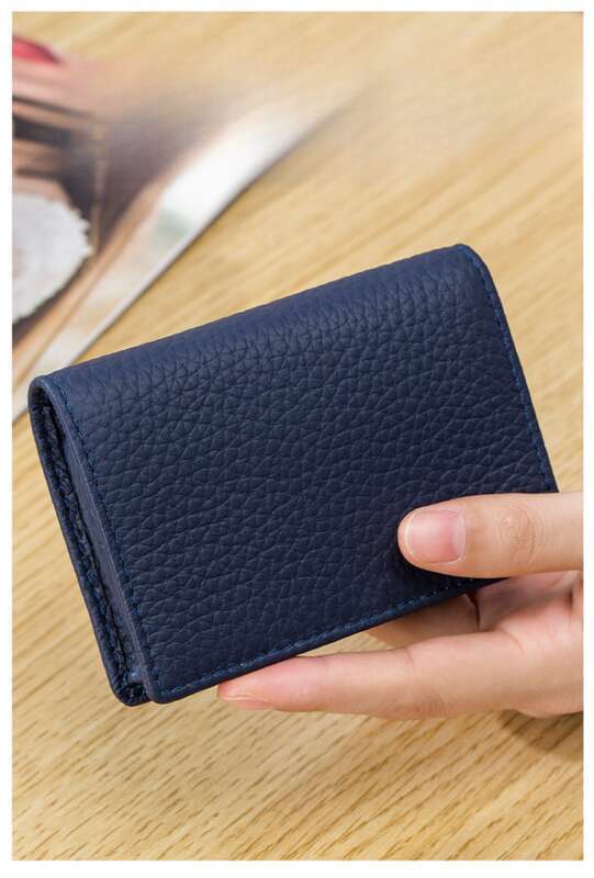 multifunctional Leisure Top Layer Cowhide Briefcase, Business Card Holder, Men And Women Creative Storage Wallet_voghion.com