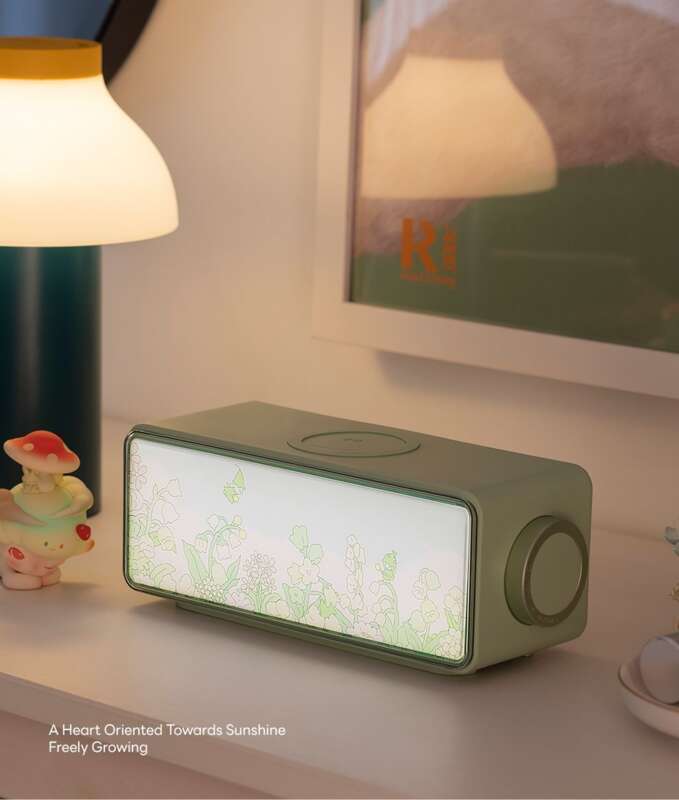 【 Colecția 1706 People 】 Boxă Bluetooth Shou Xing Hua Jing, lumină de atmosferă pentru dormitor, cu încărcare wireless, trei inci_voghion.com