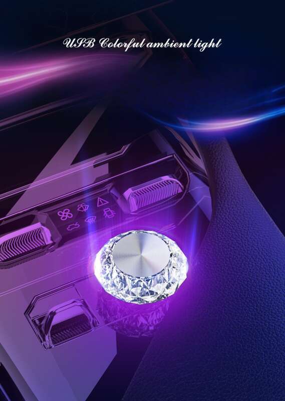 Auto LED-kleurverloop knipperende auto USB oogverblindende nacht interieurdecoratie sfeerlicht_voghion.com