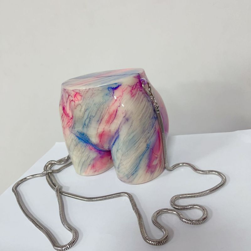 2024 neue Damentasche Acryltasche Einzel-Schulter-Umhängetasche Modetrend Gesäßtasche_voghion.com