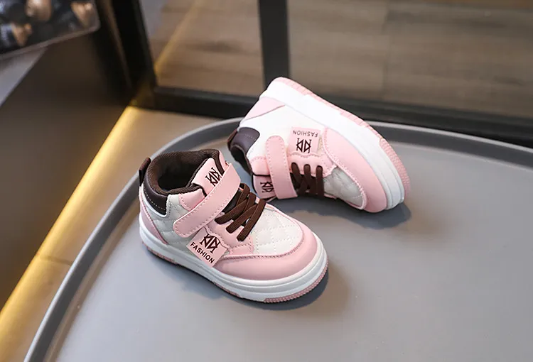 Toddler Boy Basketball Girl Sport Non-slip Footwears Autumn Student Kidsnest New Outdoor Shoes Sizes US5c-US1y_voghion.com