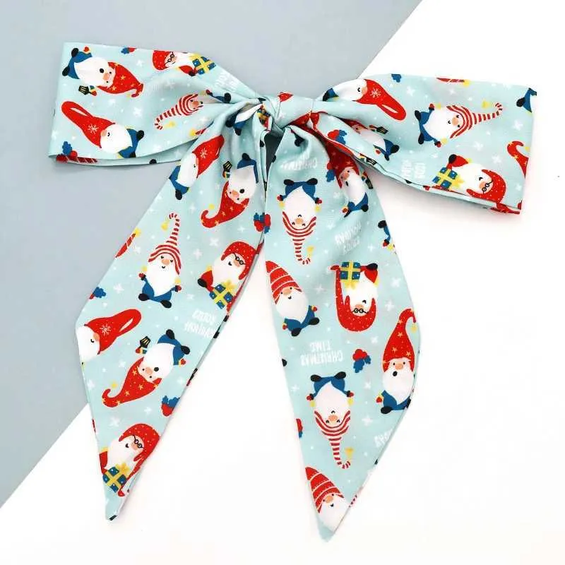 Coffret cadeau avec ruban et nœud pour foulard en soie de la série Noël Y241121_voghion.com