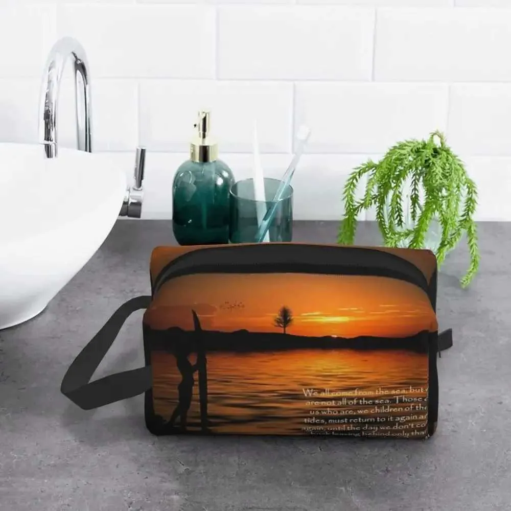 Born of the Sea - Borsa da viaggio per trucco da donna, organizer da toilette Y241023_voghion.com
