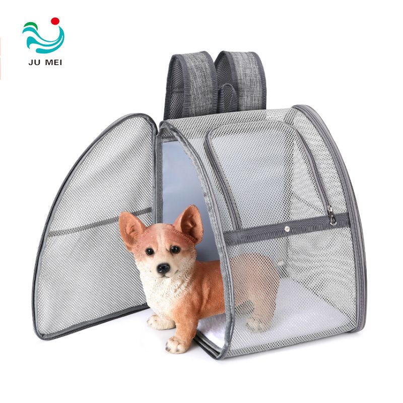 Mesh atmungsaktive Tasche, Rucksack Hunde und Katzen, praktisch zum Ausgehen, Haustiertasche_voghion.com