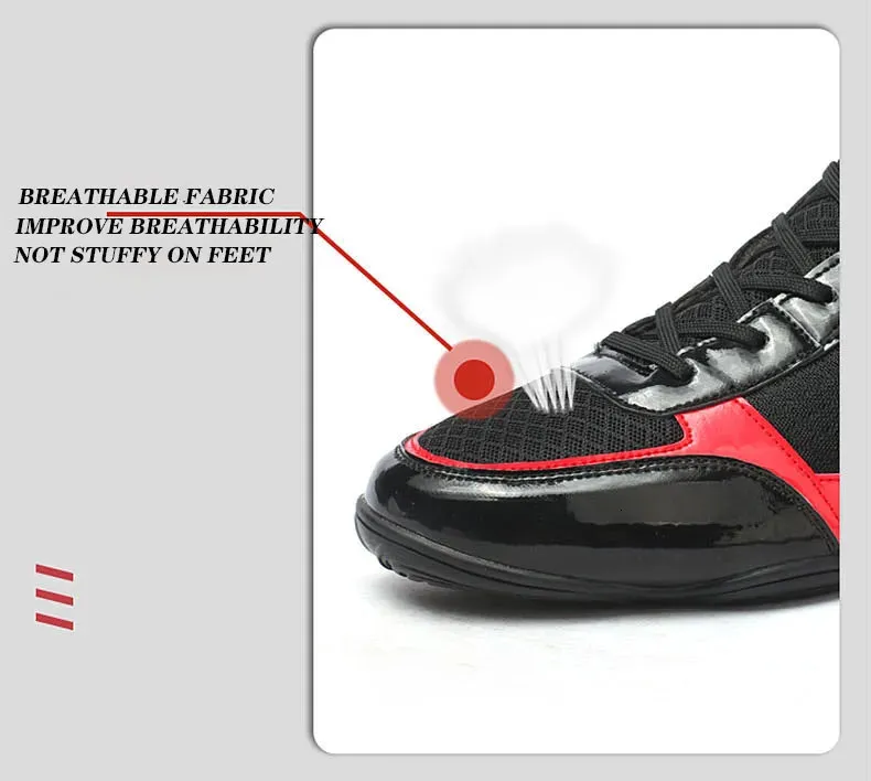 Wrestling Boots Professional Lightweight Breathable Mesh Trainers_voghion.com